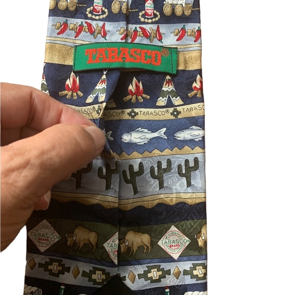 Tabasco Themed Novelty Print Silk Ties Set of 3 - Picture 6 of 13